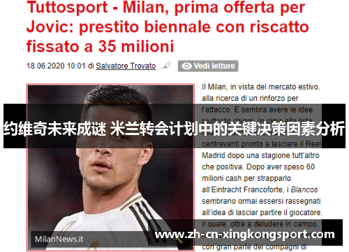 约维奇未来成谜 米兰转会计划中的关键决策因素分析