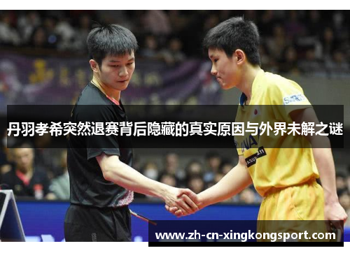 丹羽孝希突然退赛背后隐藏的真实原因与外界未解之谜